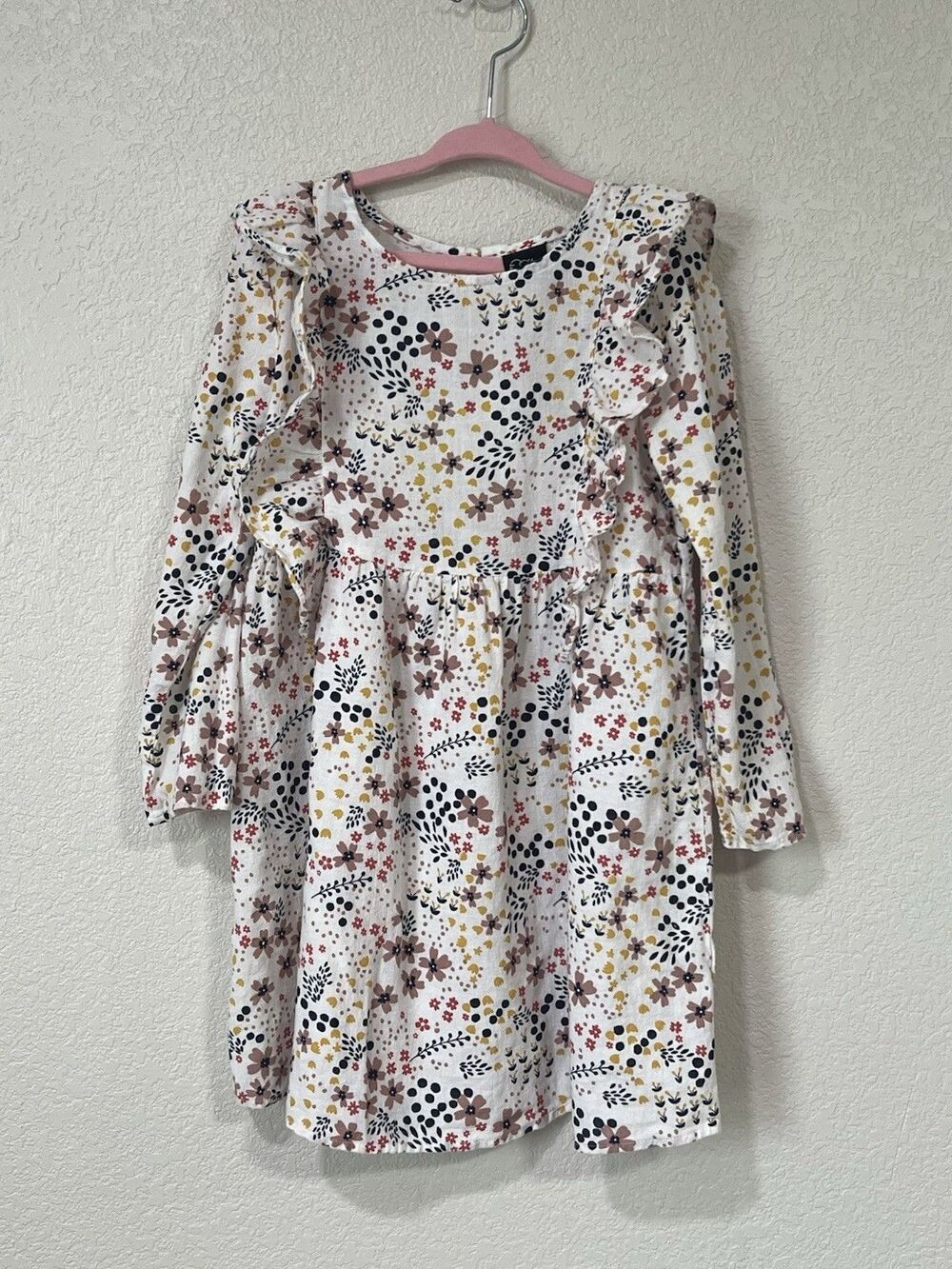 Art Class Linen Floral Dress  Plus Bloomers